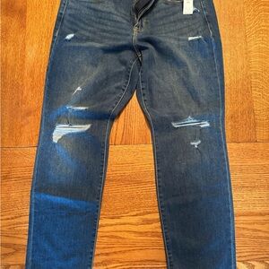 Old Navy Mid-Rise Power Slim Straight Plus-Size Jeans 10 Short. NWT